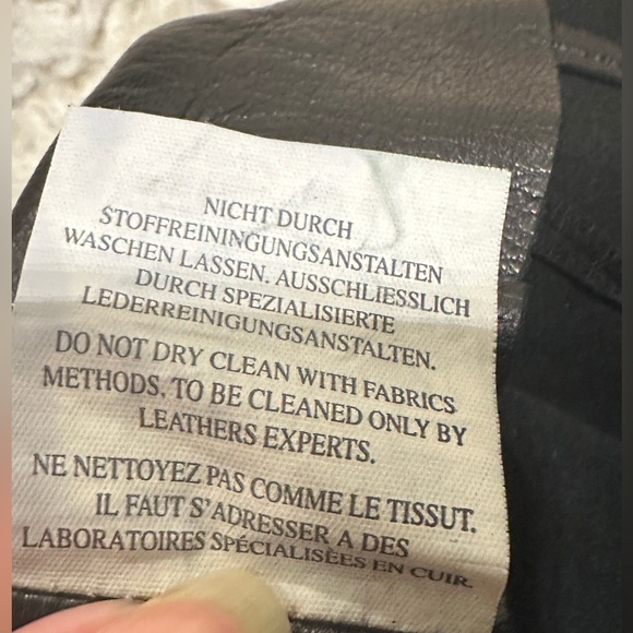 EXQUISITE Vintage Pradina & Co Chic Italian Leather Black Pencil Skirt - Sz44 - Picture 11 of 13